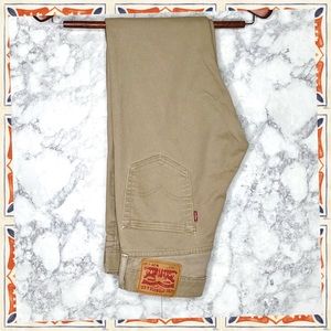 LEVIS Men’s 511 Slim Straight Tan Jeans Unisex 29 X 32